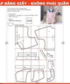 Rập giấy A mã 1535 - bộ đùi nữ