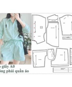 Rập giấy A0 mã 1750 - Rập bộ sơ mi