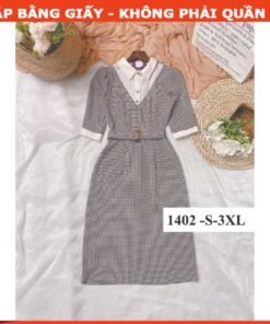 Rập giấy A0 mã 1402 - đầm sơ mi
