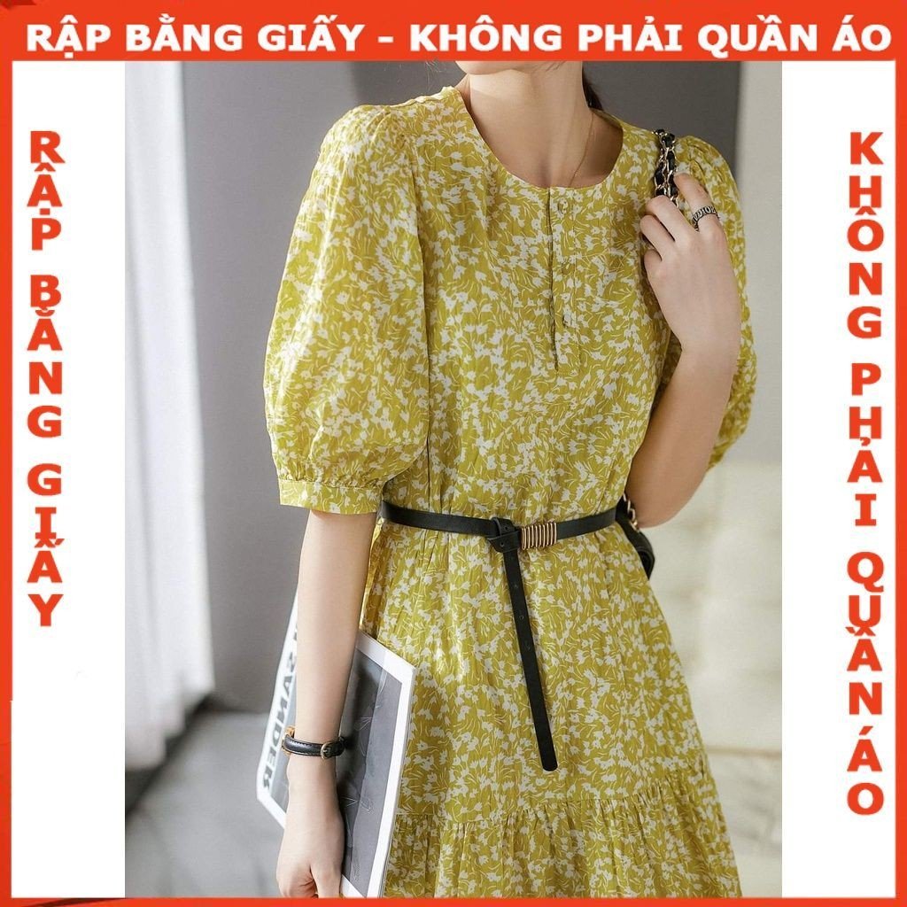 Rập giấy A0 mã 204  - đầm suông tay phồng