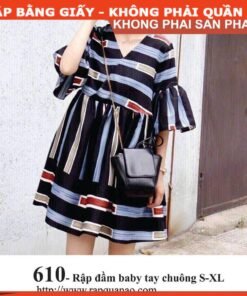 Rập giấy A0 mã 610 - đầm babydoll