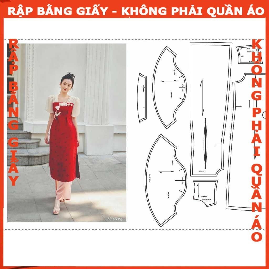 Rập giấy A0 mã AD39  - Rập may áo dài
