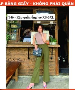 Rập giấy A0 mã T46 - Rập may quần