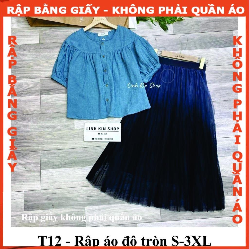 Rập giấy A0 may áo mã  T12 ( rập áo)