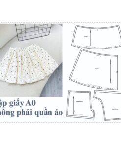 Rập giấy A0 486 - rập chân váy