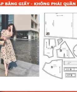 Rập giấy A0 mã 11 - đầm cổ tim