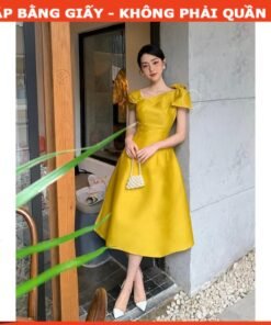 Rập giấy A0 mã 1607 - đầm xòe nơ vai