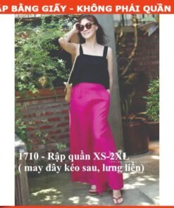 Rập giấy A0 mã 1710 - Quần ống rộng