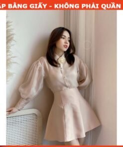 Rập giấy A0 mã 1322 - áo sơ mi tay phồng