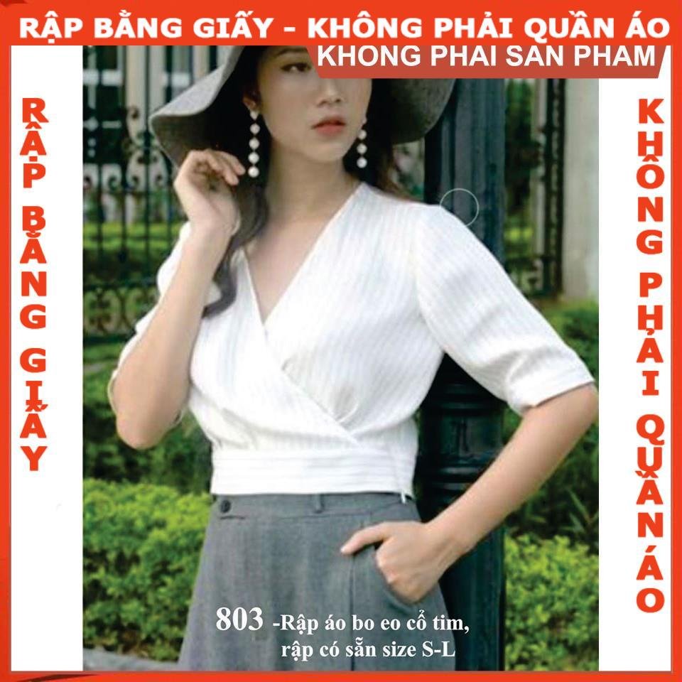 Rập giấy A0 áo croptop mã 803