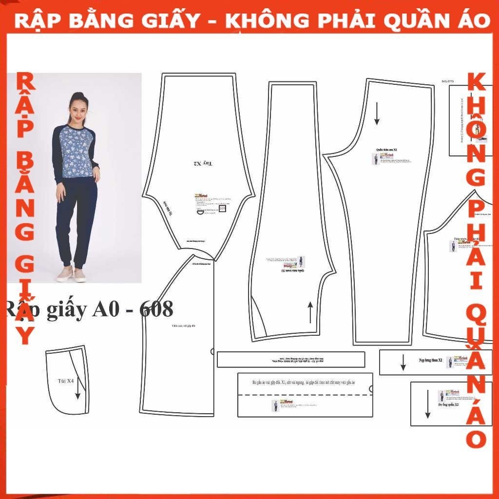 Rập mã 608 rập bộ thun tay ragpand