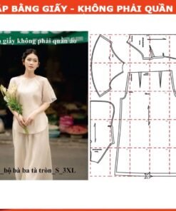 Rập giấy A0 bộ ragland cánh tiên mã T65