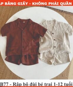 Rập giấy A0 bộ cổ danton bé mã B77