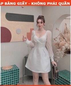 Rập giấy A0 mã 1222 - đầm tay dài