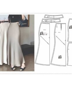 Rập Giấy A0 mã 113 - chân váy loe lưng liền