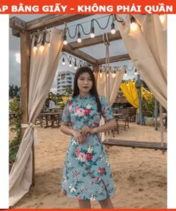 Rập giấy A0 mã 1057 - đầm A cổ tàu