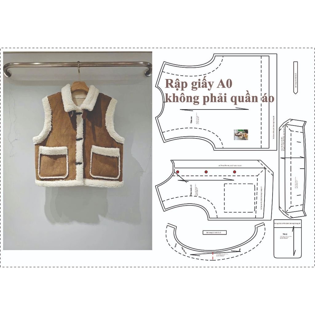 Rập giấy A0 mã 1807 - rập may áo