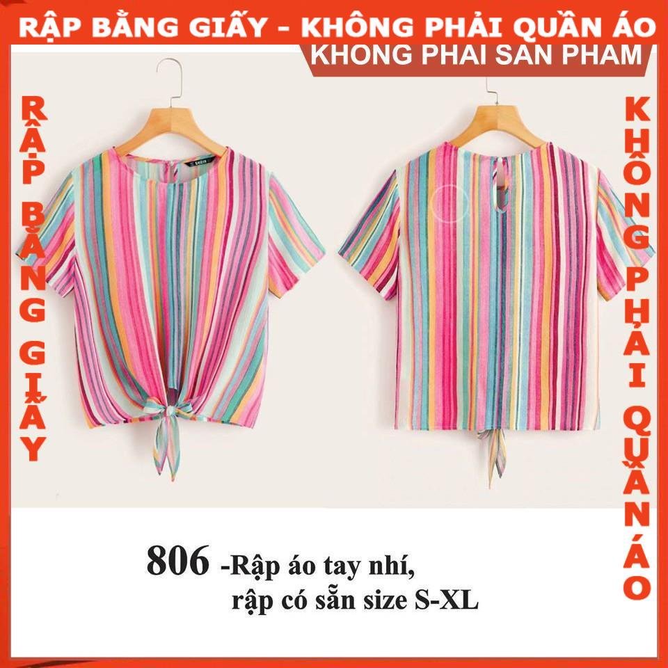Rập giấy A0 áo tay nhí mã 806
