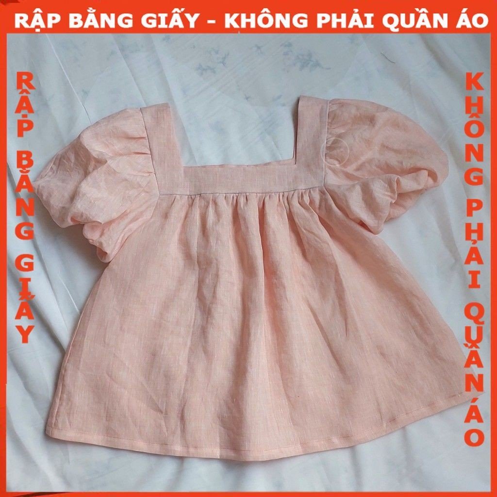 Rập giấy A0 mã 1707- Rập áo cổ vuông( bản vẽ)