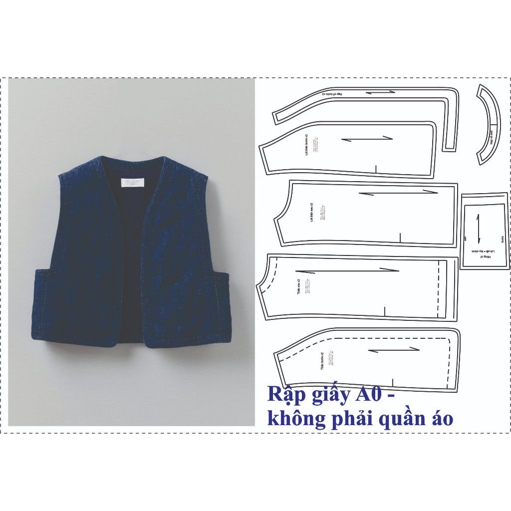 Rập giấy A0 mã 1826 - Rập may áo