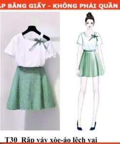 Rập giấy A0 mã T30 - nguyên set nữ