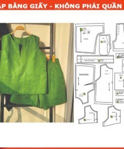 Rập giấy A0 bộ short linen mã 143