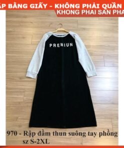 Rập giấy A0 đầm nữ mã 970 (BẢN VẼ)