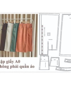Rập giấy A0 mã 1764 - Rập chân váy
