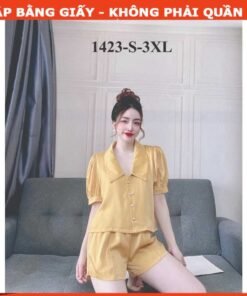 Rập giấy A0 mã 1423 - bộ cổ sen