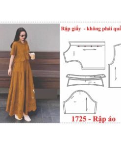Rập giấy A0 mã 1725 - rập áo kiểu nữ
