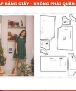 Rập giấy A0 mã 32 - đầm suông đuôi cá