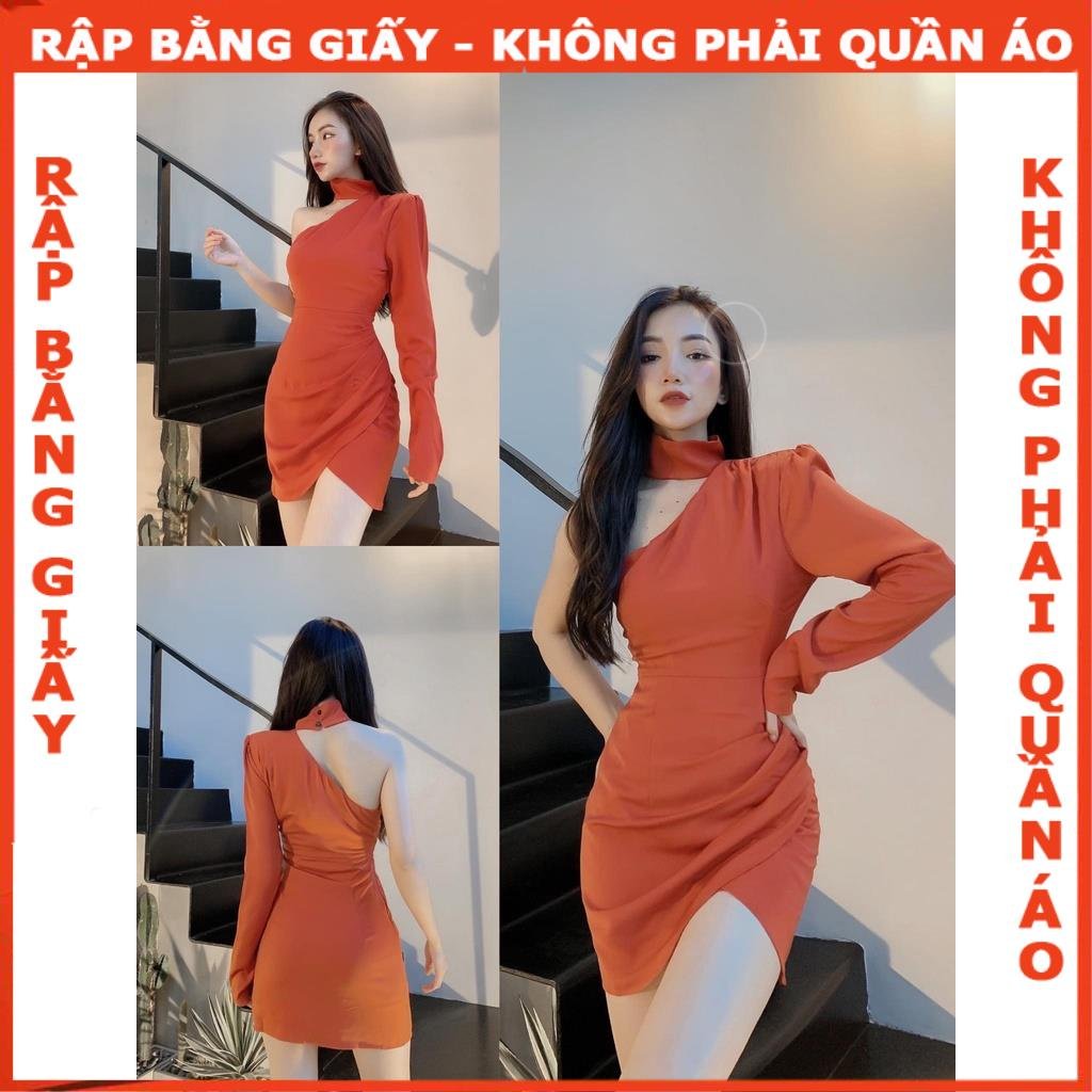 Rập giấy A0 mã 1440 - đầm lêch vai