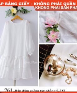 Rập  mã 761- Rập đầm suông tay phồng