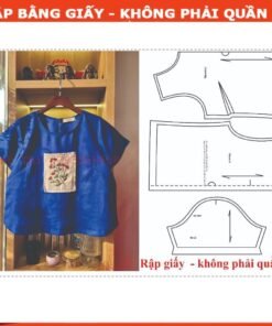 Rập giấy A0 áo croptop mã 1693