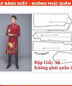 Rập giấy A0 mã AD44 - áo dài nam