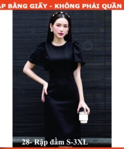 Rập giấy A0 mã 28 - đầm cánh tiên