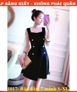 Rập giấy A0 mã 1017 - Rập đầm 7 mảnh