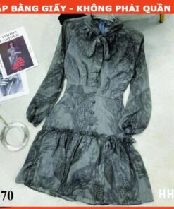 Rập giấy A0 đầm đuôi cá thắt nơ mã 1170