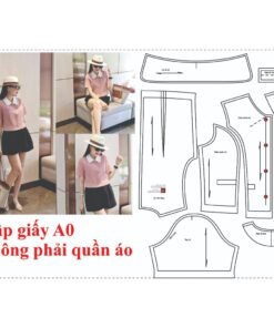 Rập giấy A0 1781 - rập áo cổ sen