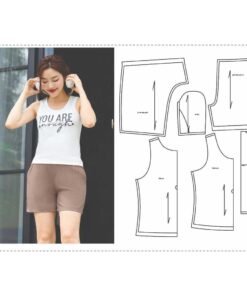 Rập giấy A0 mã 339 - bộ thun tăm áo ba lỗ