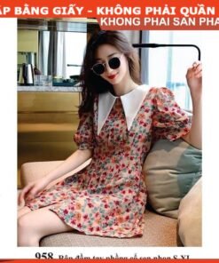 Rập giấy A0 mã 958 - đâm cổ sen nhọn