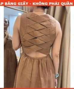 Rập giấy A0  mã 407 - Rập đầm đan dây sau lưng