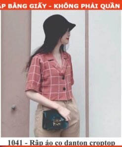 Rập giấy A0 mã 1041  - áo danton croptop