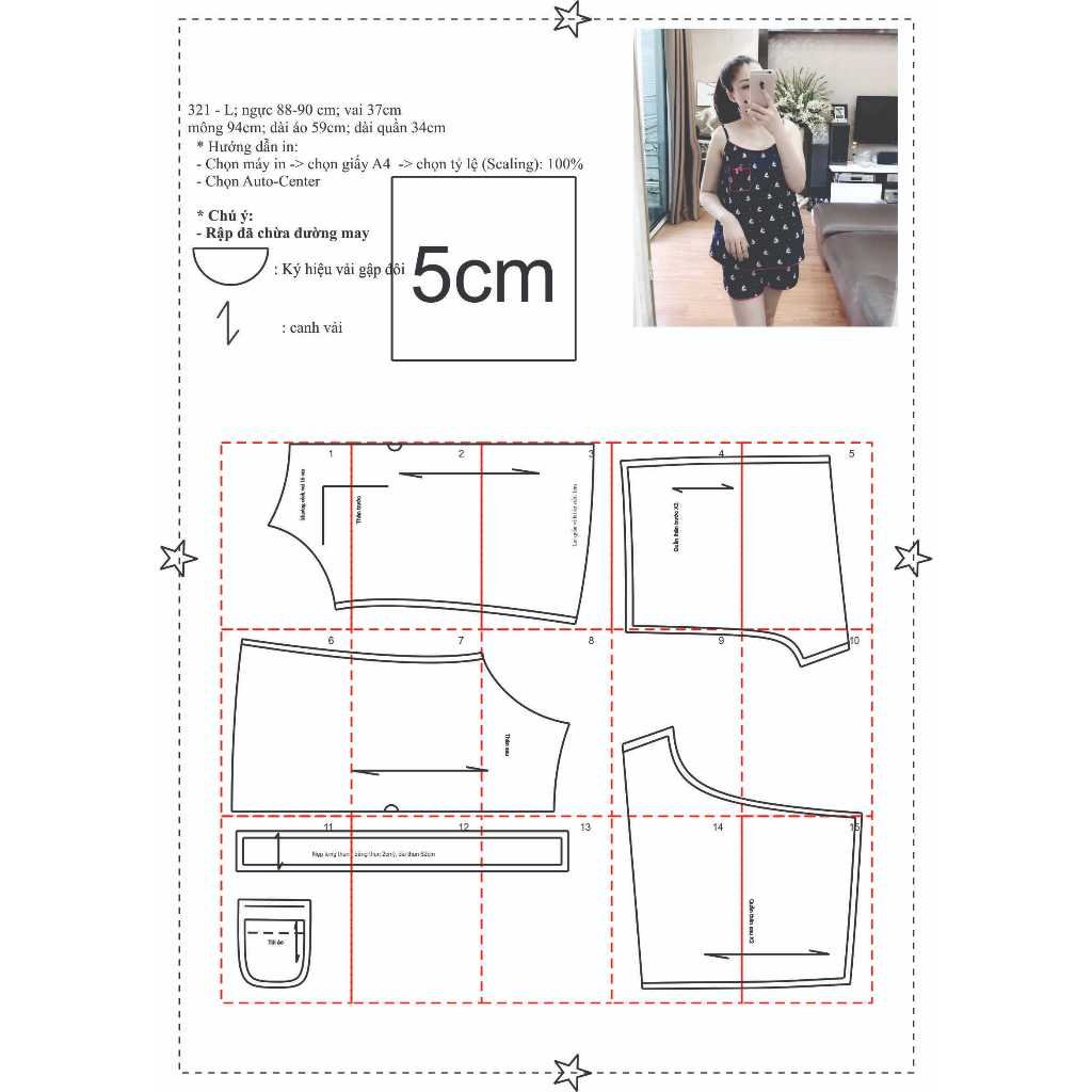 Rập giấy A0 bộ nữ mã 321( rập bộ)
