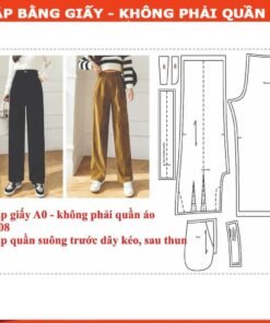 Rập giấy A0 mã 1408-  Rập quần suông