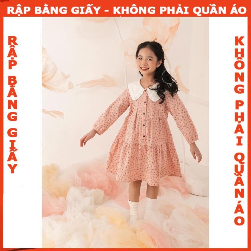 Rập giấy A0 đầm bé gái mã R443