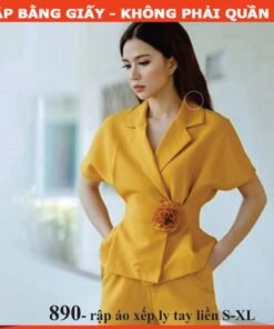 Rập giấyáo xếp ly eo  mã 890