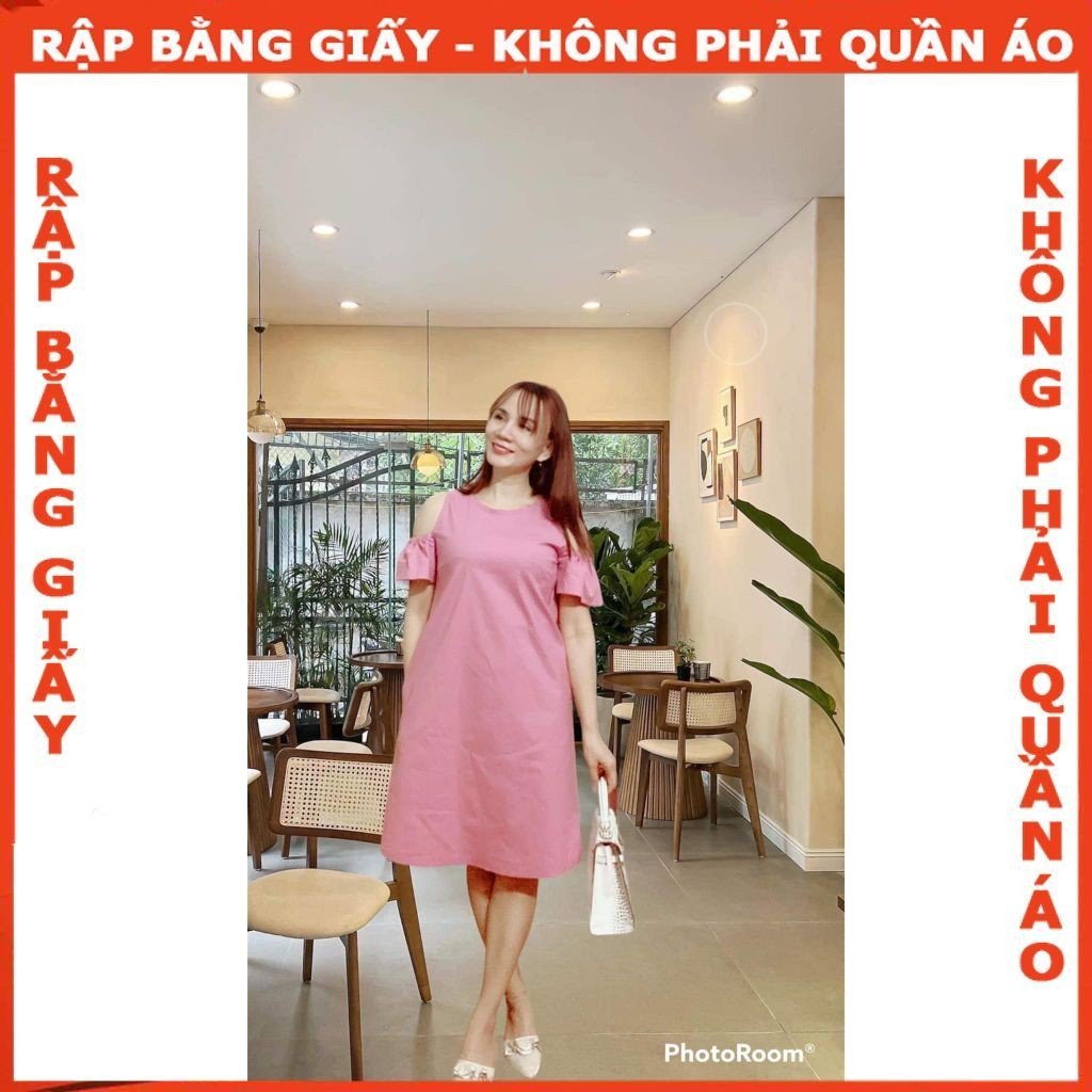 Rập giấy A0 mã 105 - đầm trễ vai