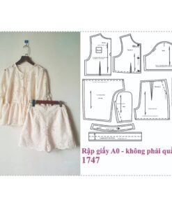 Rập giấy A0 mã 1747 - bộ tay loe