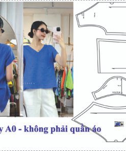Rập giấy mã T102 - Rập áo xoắn sau lưng